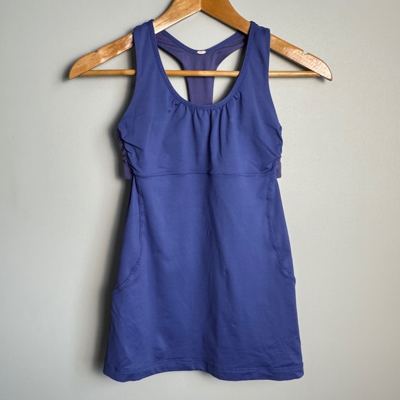Lululemon Turbo Tank Women's Athletic Workout Top Purple 4 Activewear Running - Picture 1 of 12